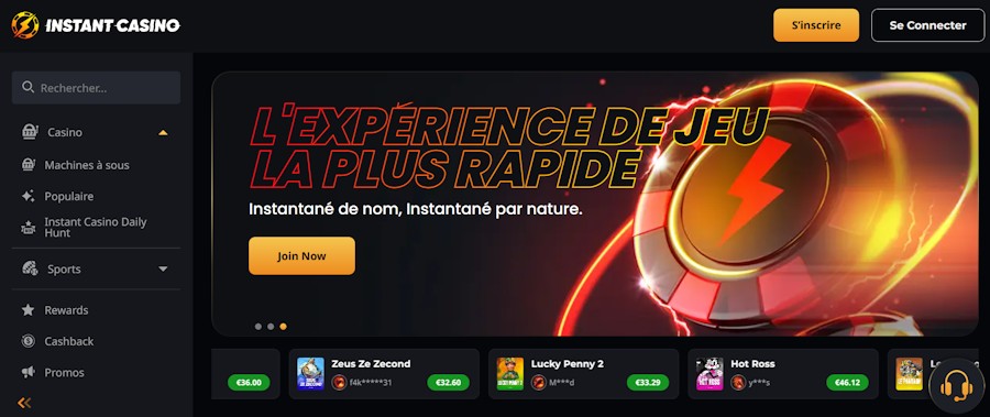 instant casino